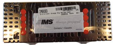 IMS Signature Series Double-Decker Cassette, 8-Instrument, Two-Tier, Orange, 1/Pk, IM9083