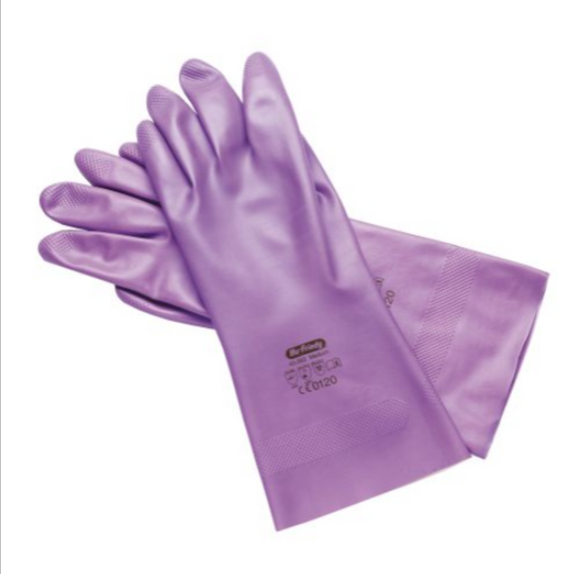 Lilac Utility Nitrile Gloves, Large, # 9, 3/Box, 40-064
