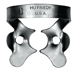 Rubber Dam Clamp, # 1, Upper Molars, Satin Steel, 1/Pk, RDCM1