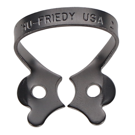 Rubber Dam Clamp, # 2, Premolars, Satin Steel, 1/Pk, RDCM2