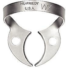 Rubber Dam Clamp, # W7, Lower Molars, Satin Steel, 1/Pk, RDCMW7