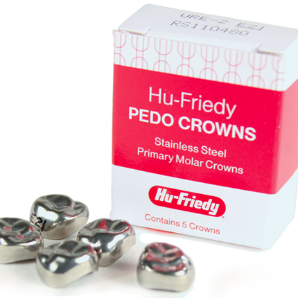Stainless Steel Pedo Crowns, Refill, First Primary Molar, # 3 Lower Right, 5/Pk, SSC-LRD3