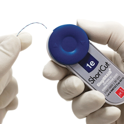 Shortcut GingiKnit+ Retraction Cord, with Aluminum Potassium Sulfate, 0a, Fine, 1/Pk