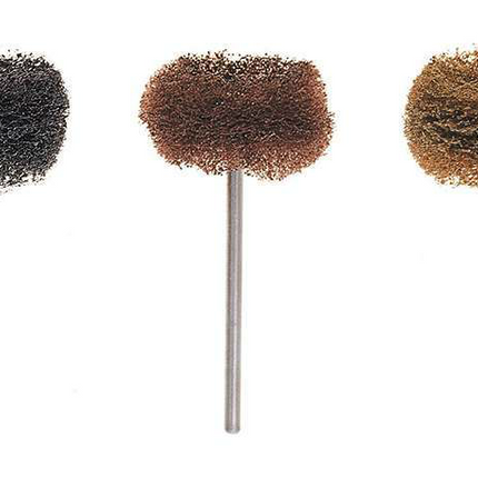 Hatho Scotch Brite Miniature Brushes, HP, Medium, Dark Brown, 12/Pk, 1670092