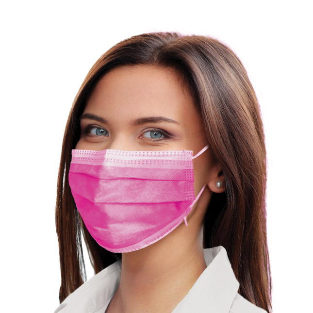 SafeMask Master Series Procedure Earloop, ASTM Level 3, Azalea Festival, 50/Box, 2058