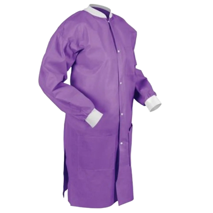 Medicom - SafeWear Hi-Perform Lab Coat Purple Large 12/Pk