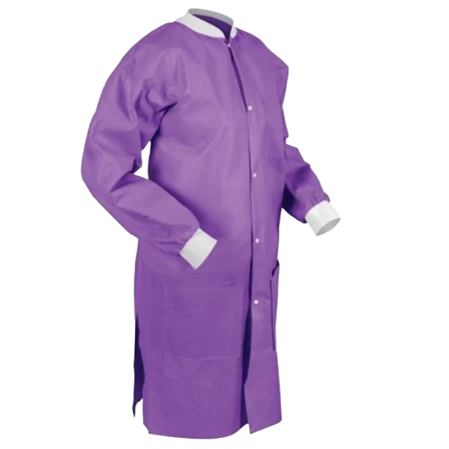 Medicom - SafeWear Hi-Perform Lab Coat Purple Medium 12/Pk