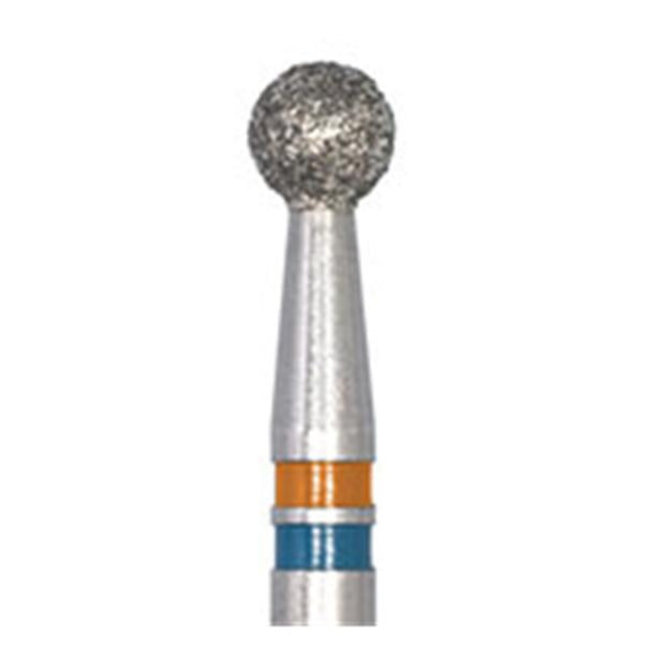 Zirconia Diamond Bur, FG, Round, # 801-010M, 1.0 mm, Medium, Blue, 5/Pk, Z801-010-FG
