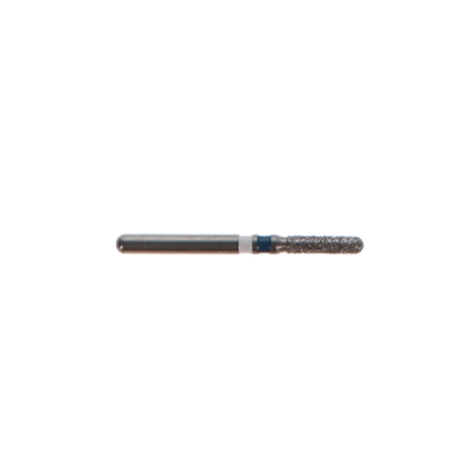 Zirconia Diamond Bur, FG, Round End Cylinder, # 838-014M, 1.4 mm, Medium, Blue, 5/Pk, Z838L-014-FG