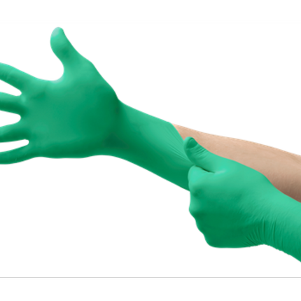 Neogard C52 Chloroprene Gloves, Powder-Free, Large, Green, 100/Box, C523