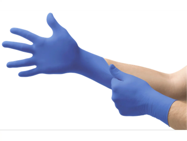 Microflex - Ultraform Cobalt Blue Nitrile Gloves Medium 300/Box