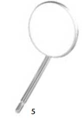 Miltex Mirror Magnifying SS # 5