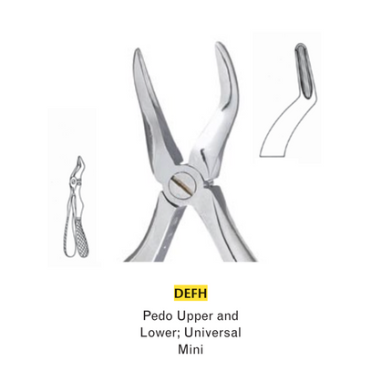 Extracting Forceps, Xcision, Serrated Beaks, # 51W, 1/Pk, DEFXC51W