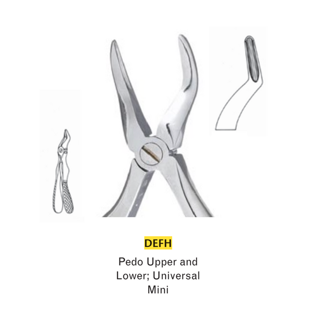 Extracting Forceps, Xcision, Serrated Beaks, # 51W, 1/Pk, DEFXC51W