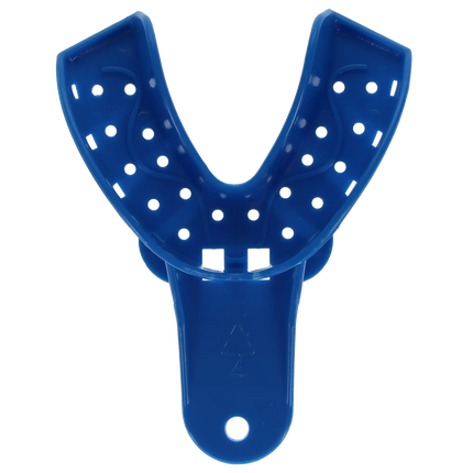 Plasdent - #4 Impression Tray/Med Lower Blue, 12Pcs/Bag