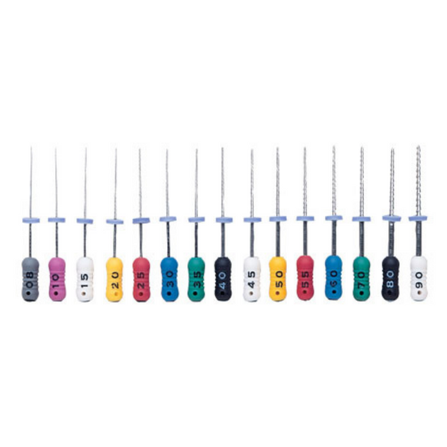 Hedstrom Files, Stainless Steel, 21 mm, # 30, Blue, 6/Pk, 9053404