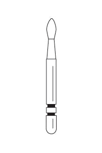 Two Striper MFS Finishing Diamond Burs, FG, Football, 292, 1.4 mm, MF2, Pink, 5/Pk, 2015866