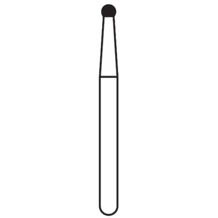Solo Diamond Single Use Burs, FG, Ball, # 0112, 1.2 mm, Medium, Blue, 25/Pk, 801012M