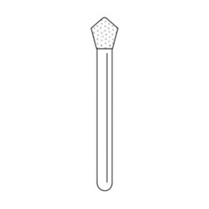 Solo Diamond Single Use Burs, FG, Acorn Point End, # 3028, 2.8 mm, Fine, Red, 25/Pk, 905028F