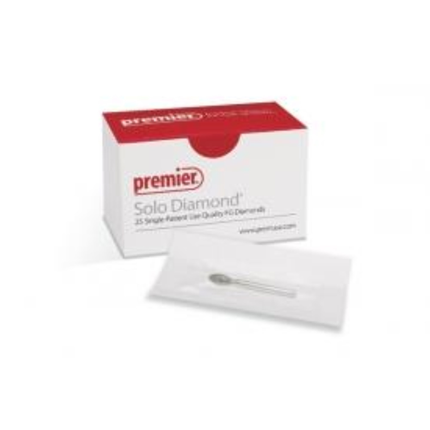 Solo Diamond Single Use Burs, FG, Spiral Round End, # 8116.8, 1.6 mm, Coarse, Green, 25/Pk, 856T016C