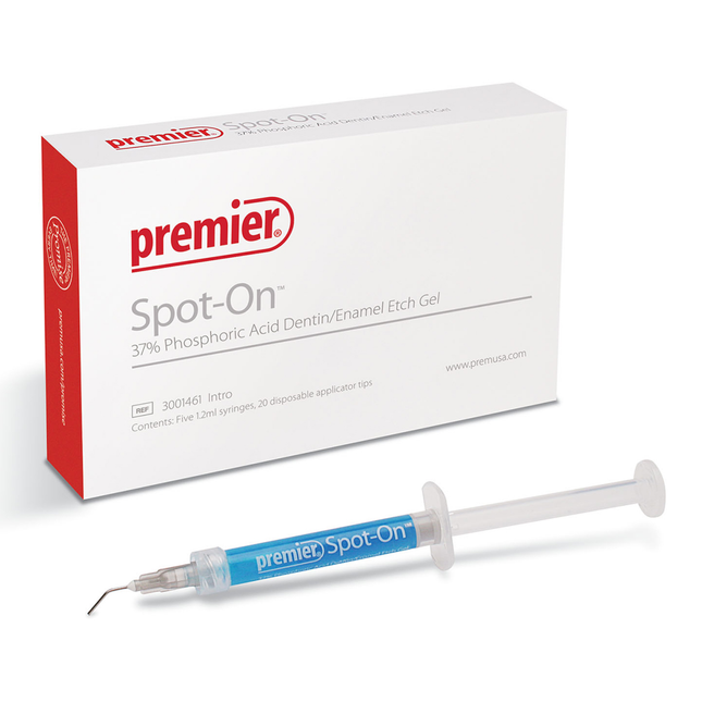 Spot-On Etching Gel, 37% Phosphoric Acid, Intro Kit, 1.2 ml, High Viscosity, 5/Pk, 3001461