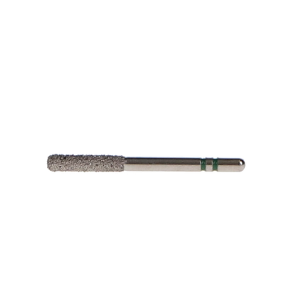 Two Striper Diamond Burs, FG, KS Cylinder, Round Edge, 587.8 KS3, 1.8 mm, Coarse, Green, 5/Pk, 2015304