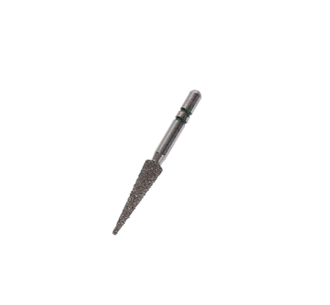 Two Striper Diamond Burs, FG, Cone, 209.10, 2.3 mm, Coarse, Green, 5/Pk, 2015037