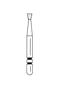 Two Striper Diamond Burs, FG, Inverted Cone, 315.1.75, 1.6 mm, Coarse, Green, 5/Pk, 2015790