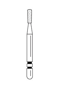 Two Striper Diamond Burs, FG, Pear, 352.4, 1.3 mm, Coarse, Green, 5/Pk, 2015230