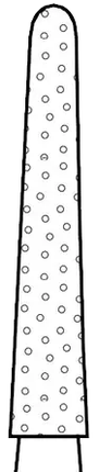 Two Striper Diamond Burs, FG, Round-End Taper, 770.10, 1.8 mm, Fine, Red, 5/Pk, 2015489