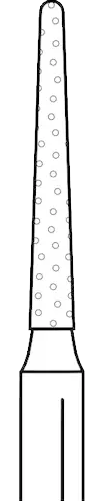 Two Striper Diamond Burs, FG, Round-End Taper, 777.8, 1.1 mm, Medium, Blue, 5/Pk, 2015930