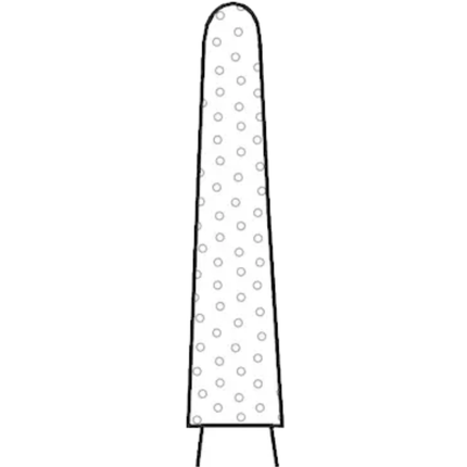Two Striper Diamond Burs, FG, Round-End Taper, L770.8, 1.8 mm, Coarse, Green, Long Shank, 5/Pk, 2015650