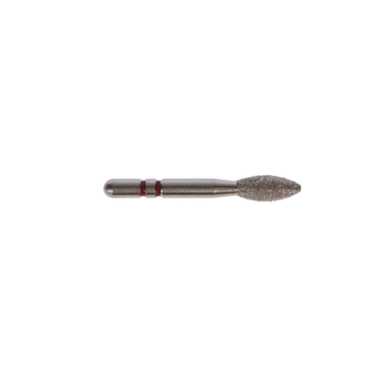 Two Striper Diamond Burs, FGSS, Football, 285.5 S, 2.3 mm, Fine, Red, 5/Pk, 2015923