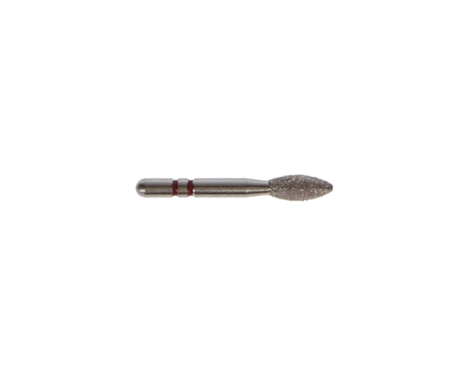 Two Striper Diamond Burs, FGSS, Football, 285.5 S, 2.3 mm, Fine, Red, 5/Pk, 2015923