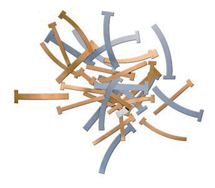 T-Bands, Straight/Wide, Brass, 100/Pk, BTBS/W