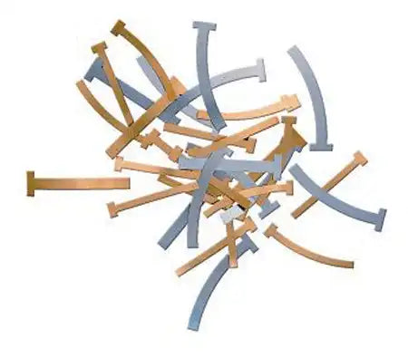 Bands, ?T? Type Brass  .002?/.05Mm Thick (Box Of 100) - Wide (1/4?)