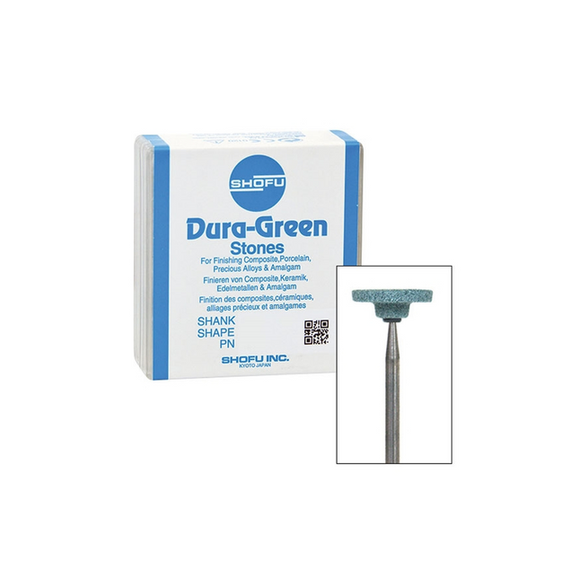 Dura-Green Stones, HP, Wheel, # 130 (WH6), Fine, Green, 12/Pk, 048F