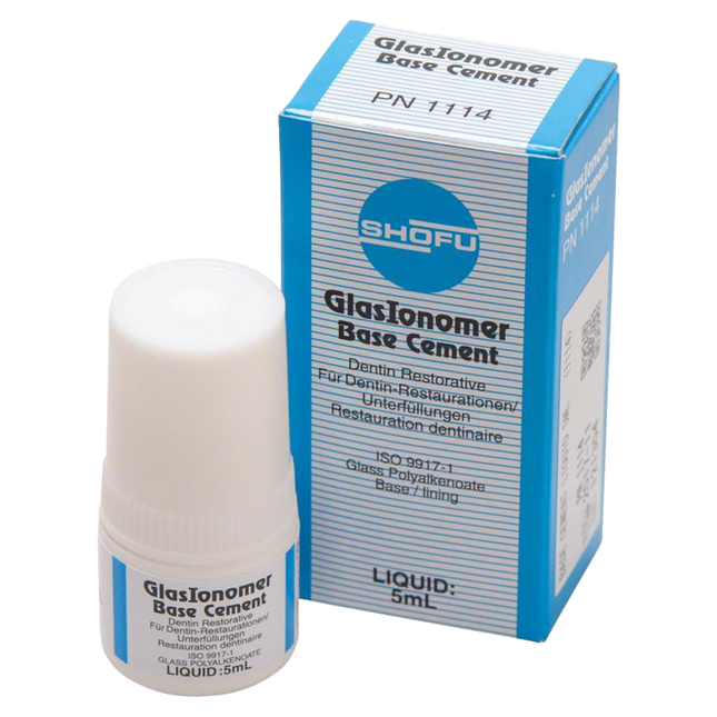 Glaslonomer Base Cement, Liquid, 5 ml/Bt, 1/Pk, 1114
