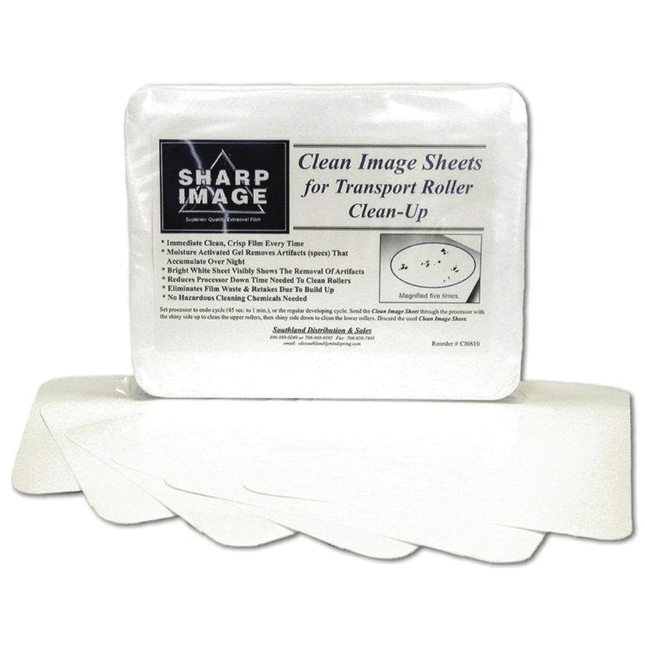 Clean Image Transport Roller Cleaning Sheets, White, 50/Pk, CI0810