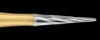 12-Blade Composite Trimming & Finishing Carbide Burs, FG, Tapered Fissure, # CFT2, 5/Pk, 16002-5