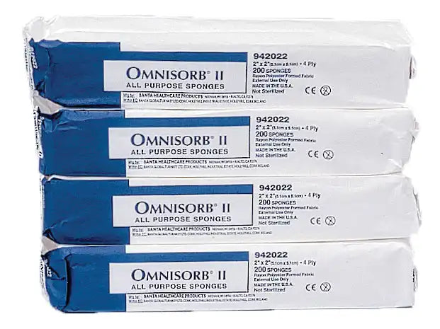 Tidi - Omnisorb II Non-Woven Sponges N/S 2x2 4-Ply 5000/Case
