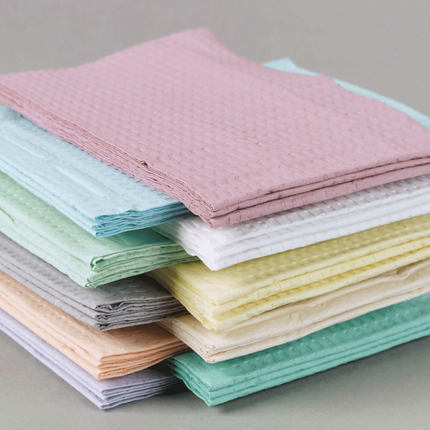 Choice Poly-Back Towels, 2-Ply Tissue, Waffle-Embossed, 13" x 18", Beige, 500/Pk, 917467