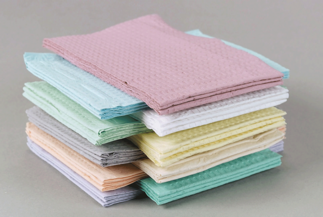 Choice Poly-Back Towels, 2-Ply Tissue, Waffle-Embossed, 13" x 18", Lavender, 500/Pk (Discontinued)