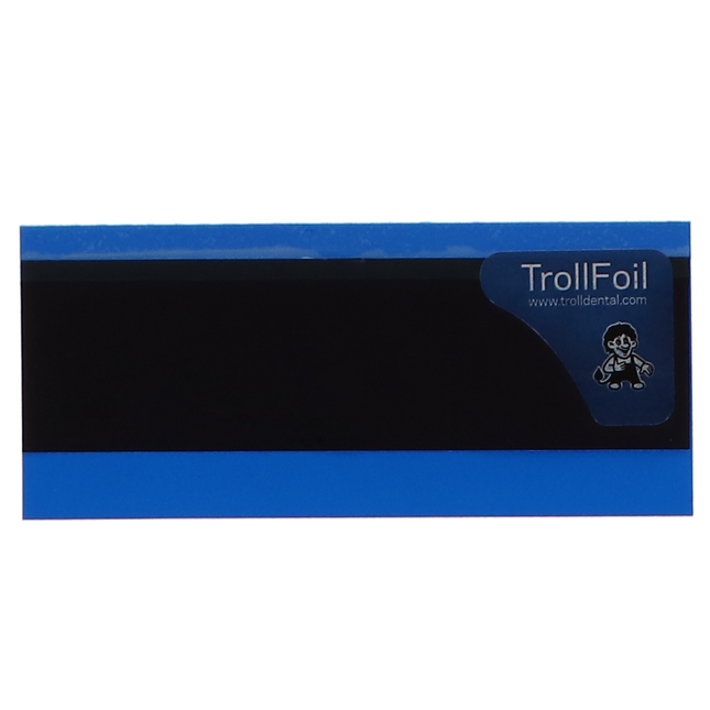 TrollFoil Pre-Mounted Double-Sided Articulating Foil, 8 microns, Blue, 500/Pk, 12000501