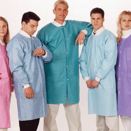 Extra Safe Lab Coats, Small, Teal, 10/Pk, 3660TES