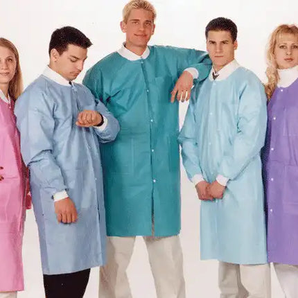 Valumax - Extra-Safe Lab Coats Teal S 10/Pk