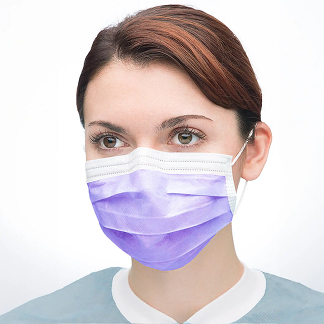 Valumax - Extra-Safe Sensitive Earloop Mask Purple 50/Box