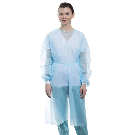Valumax - Isolation Gowns Knit Cuff Blue 50/Cs