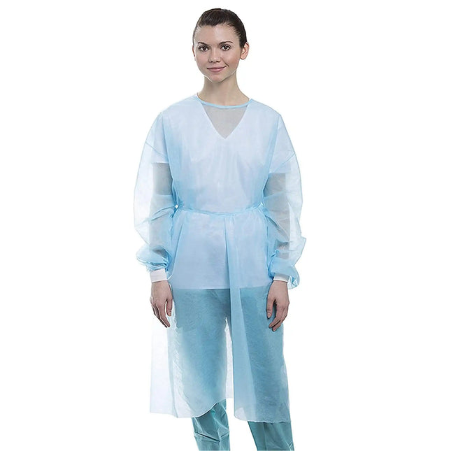 Valumax - Isolation Gowns Knit Cuff Blue 50/Cs