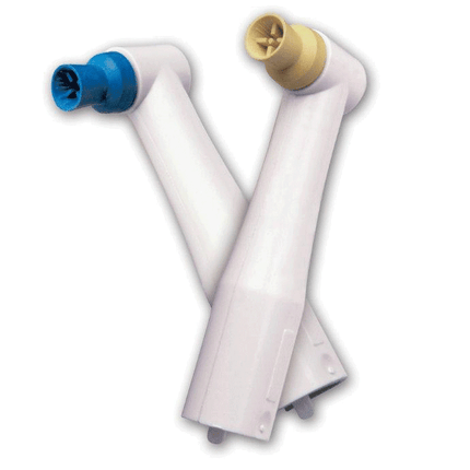 Densco Disposable Prophy Angle, Soft Rubber Cup, Soft Blue, 1000/Box, 18100-01M